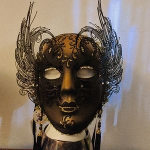 Masquerade Mardi Gras Mask Gold and Black